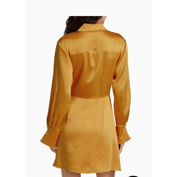 SIMKHAI
Talit Draped Knee-Length Surplice Dress size 6 - Picture 3 of 6